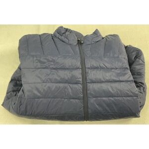 Joseph Abboud Duck Down Puffer Jacket Men's Size 3XLT Lightweight Packable Blue